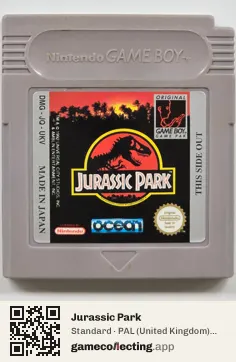 Jurassic Park Game Boy, PAL cartridge label