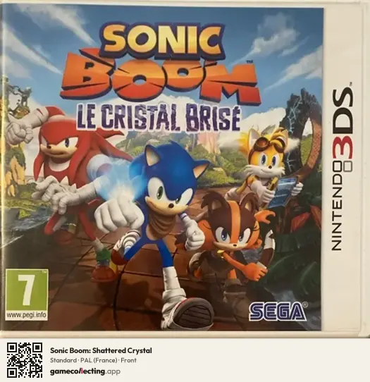 Sonic Boom: Shattered Crystal Nintendo 3DS, France box front