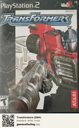 Transformers (2004) PlayStation 2, NTSC box front