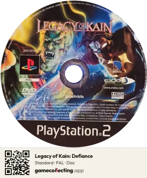 Legacy of Kain: Defiance PlayStation 2, PAL disc