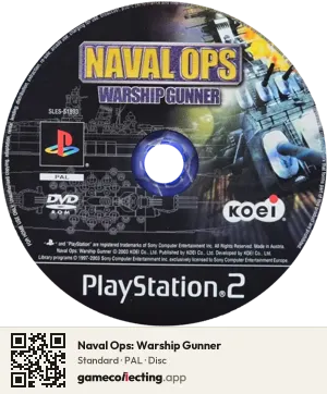 Naval Ops: Warship Gunner PlayStation 2, PAL disc