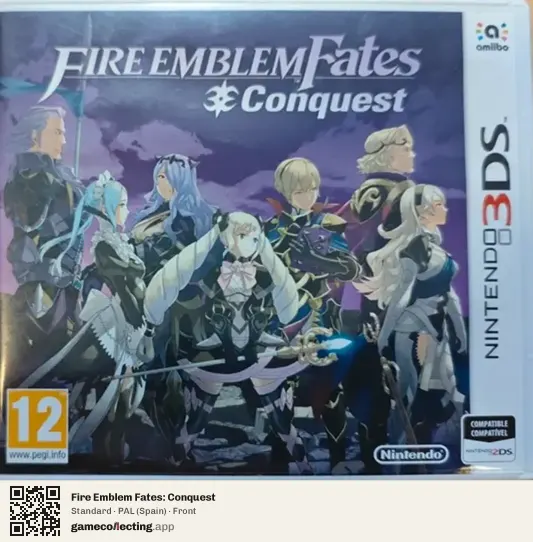 Fire Emblem Fates: Conquest Nintendo 3DS, Spain box front