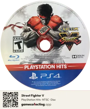 Street Fighter V PlayStation 4, NTSC disc