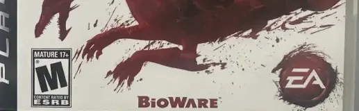 Dragon Age: Origins, the ESRB box on its front