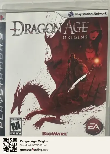 Dragon Age: Origins PlayStation 3, NTSC box front