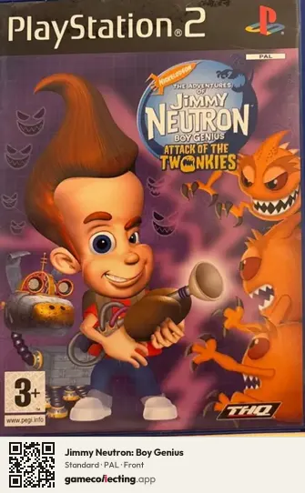 Jimmy Neutron: Boy Genius PlayStation 2, PAL box front