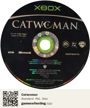 Catwoman Xbox, PAL disc