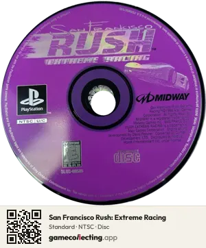 San Francisco Rush: Extreme Racing PlayStation, NTSC disc