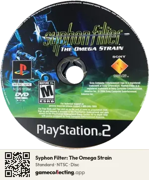 Syphon Filter: The Omega Strain PlayStation 2, NTSC disc