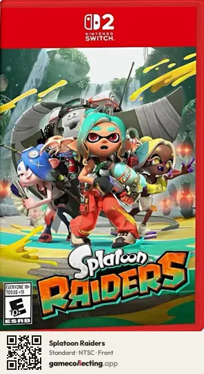 Splatoon Raiders Nintendo Switch 2, NTSC box front