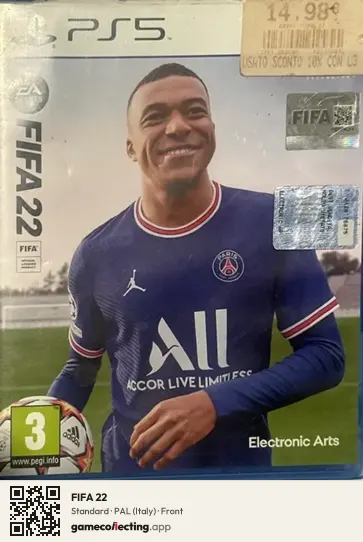 FIFA 22 PlayStation 5, Italy box front