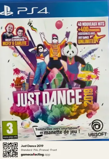 Just Dance 2019 PlayStation 4, France box front