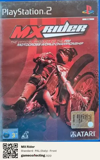 MX Rider PlayStation 2, Italy box front
