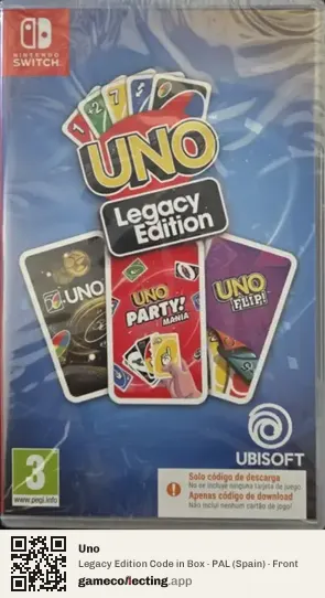 Uno Nintendo Switch, Spain box front