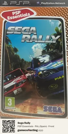 Sega Rally PlayStation Portable, Spain box front