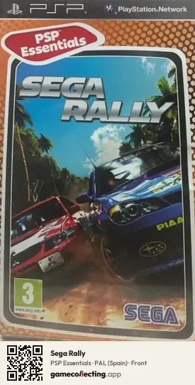 Sega Rally PlayStation Portable, Spain box front