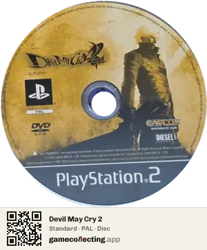 Devil May Cry 2 PlayStation 2, PAL disc