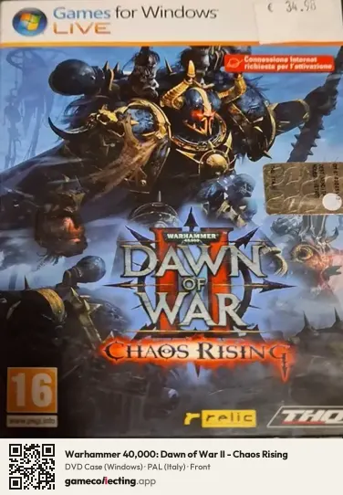 Warhammer 40,000: Dawn of War II - Chaos Rising Computer, Italy box front