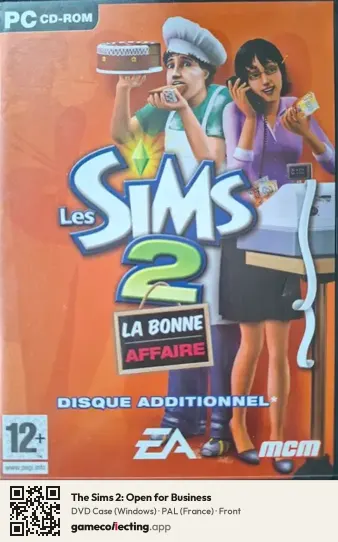 The Sims 2: Open for Business Computer, France box front