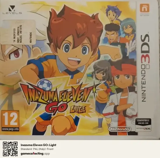 Inazuma Eleven GO: Light Nintendo 3DS, Italy box front