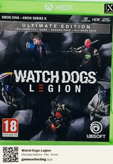 Watch Dogs: Legion Xbox One, PAL box front