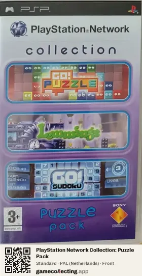 PlayStation Network Collection: Puzzle Pack PlayStation Portable, Netherlands box front