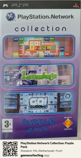 PlayStation Network Collection: Puzzle Pack PlayStation Portable, Netherlands box front