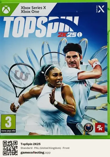 TopSpin 2K25 Xbox Series X, United Kingdom box front