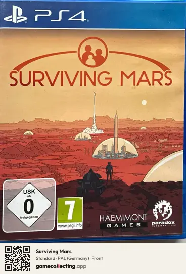 Surviving Mars PlayStation 4, Germany box front
