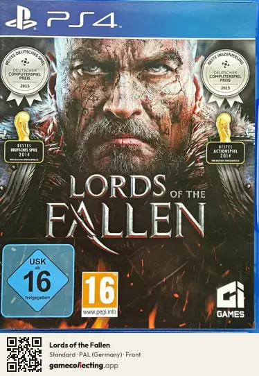 Lords of the Fallen PlayStation 4, Germany box front