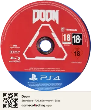 Doom PlayStation 4, PAL disc