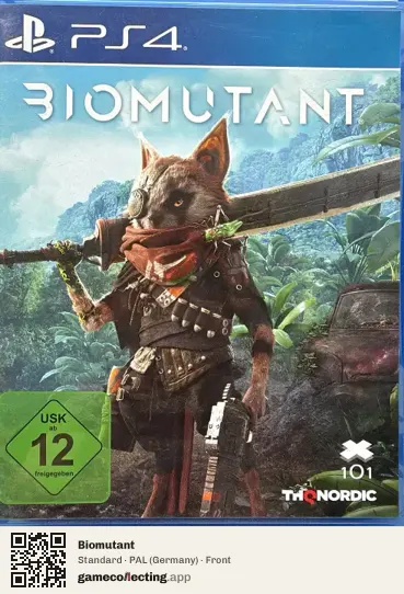 Biomutant PlayStation 4, Germany box front