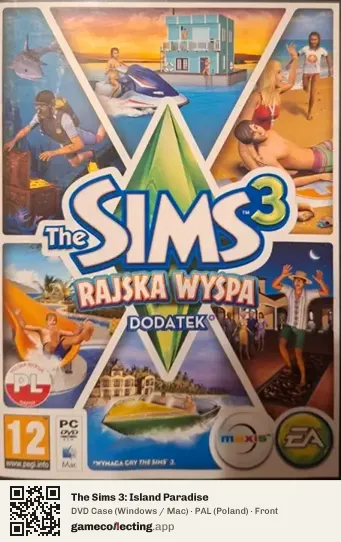 The Sims 3: Island Paradise Computer, Poland box front