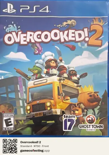 Overcooked! 2 PlayStation 4, NTSC box front
