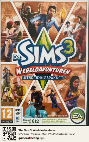 The Sims 3: World Adventures Computer, Netherlands box front