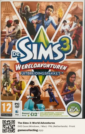 The Sims 3: World Adventures Computer, Netherlands box front