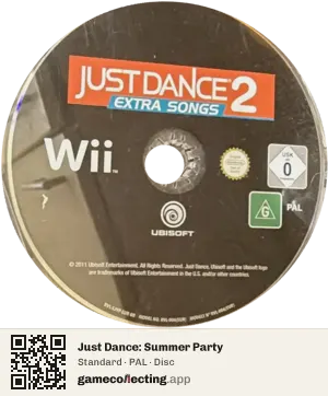 Just Dance: Summer Party Nintendo Wii, PAL disc