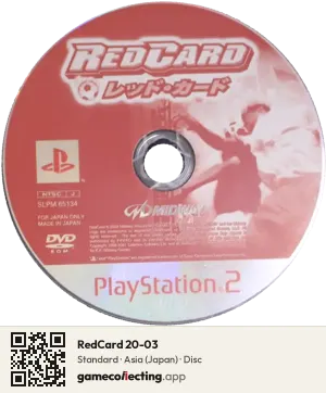 RedCard 20-03 PlayStation 2, Asia disc