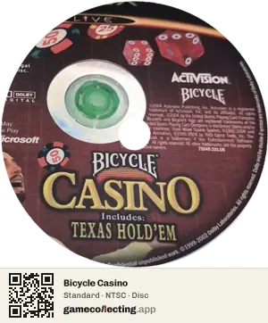 Bicycle Casino Xbox, NTSC disc