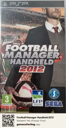 Football Manager Handheld 2012 PlayStation Portable, France box front