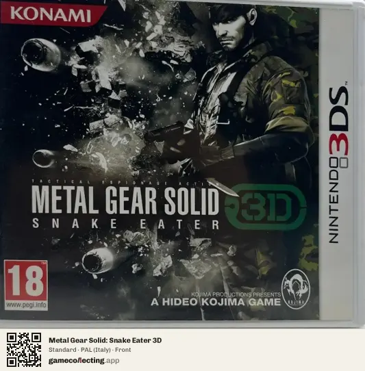 Metal Gear Solid: Snake Eater 3D Nintendo 3DS, Italy box front