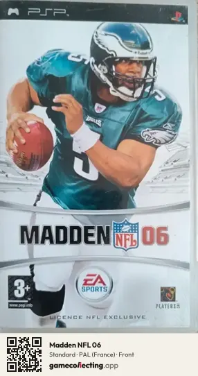 Madden NFL 06 PlayStation Portable, France box front