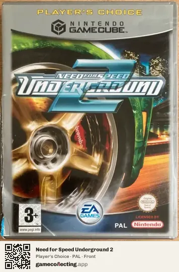 Need for Speed Underground 2 Nintendo GameCube, PAL box front