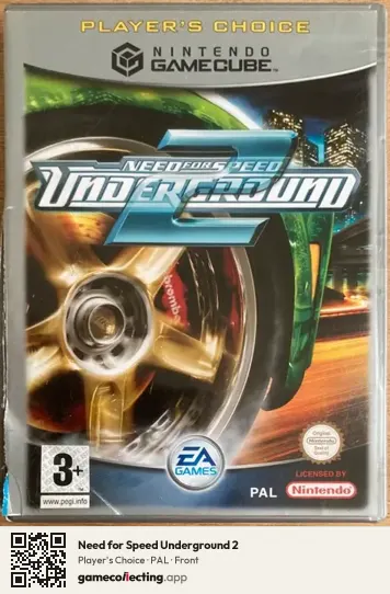 Need for Speed Underground 2 Nintendo GameCube, PAL box front