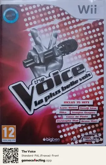 The Voice Nintendo Wii, France box front
