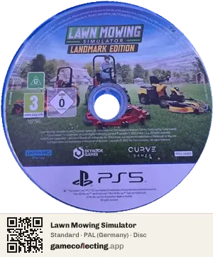 Lawn Mowing Simulator PlayStation 5, PAL disc