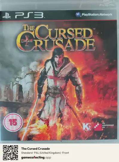 The Cursed Crusade PlayStation 3, United Kingdom box front