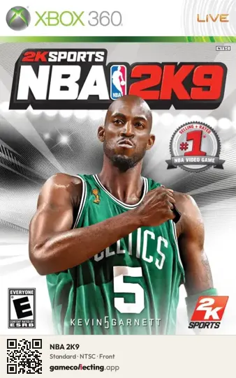 NBA 2K9 Xbox 360, NTSC box front