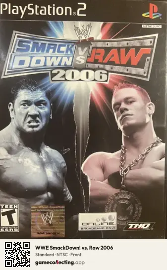 WWE SmackDown! vs. Raw 2006 PlayStation 2, NTSC box front