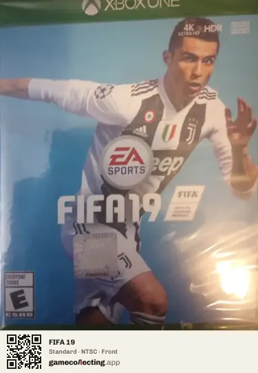 FIFA 19 Xbox One, NTSC box front